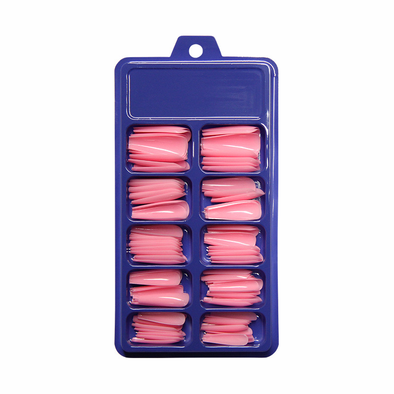 Fake Nail Patches, Finished Nail Patches, Small Blue Box Nail Patches, Ballet Nails, European and American Style Long Pure Color Nails Fake Nail Patches, Finished Nail Patches, Small Blue Box Nail Patches, Ballet Nails, European and American Style Long Pure Color Nails