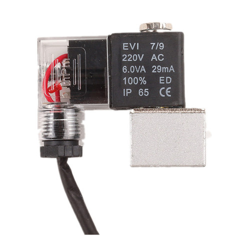 Oil-free electric solenoid valve 220V with light and wire model, air compressor pump accessory check valve solenoid valve wholesale