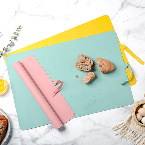 New Large Silicone Rolling Mat Non-stick Baking Silicone Mat with Scale Anti-slip Rolling Mat