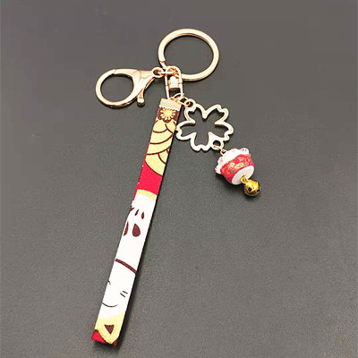 日系可爱陶瓷招财猫铃铛钥匙扣汽车包包挂件网店景区夜市地摊货源|ru