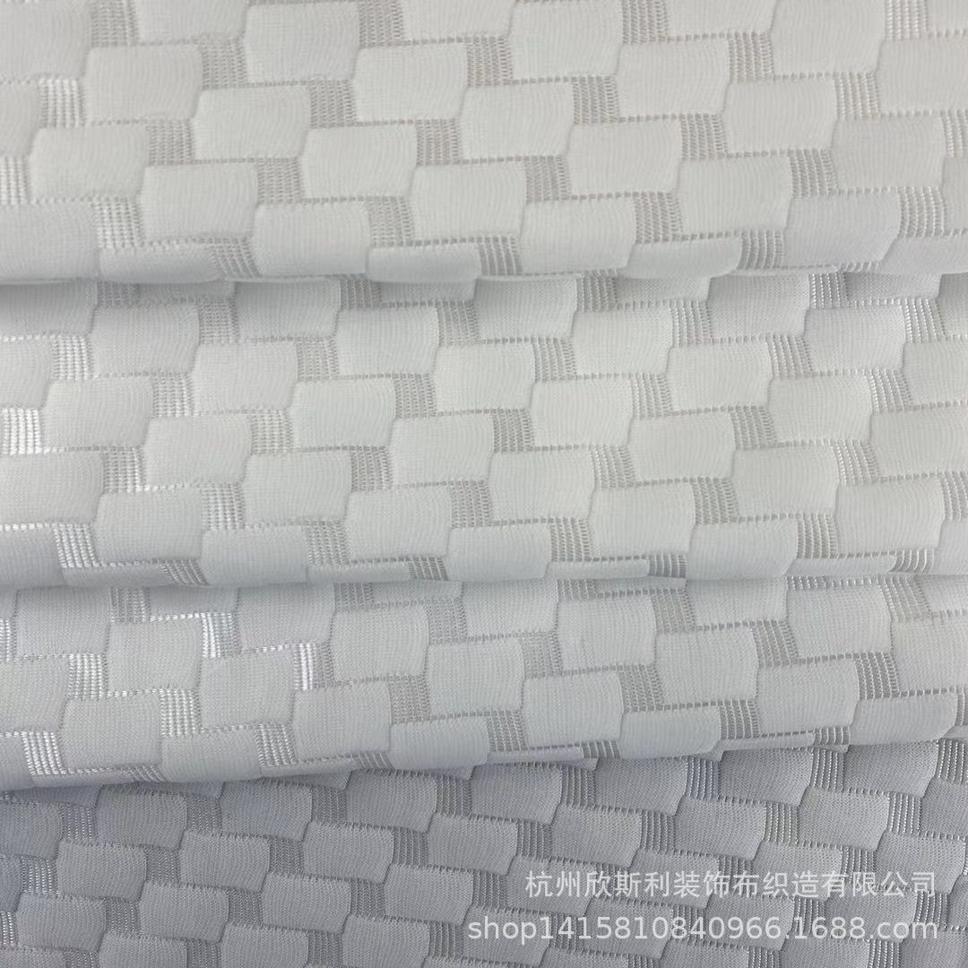 源头厂家亮丝空气层床垫面料制作床垫套枕套提花针织布可设计成品