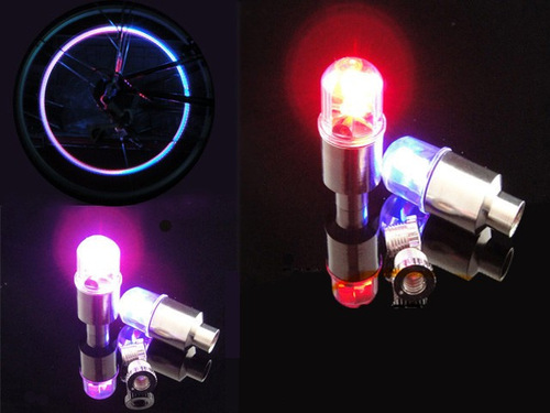 Bicycle Hot Wheels Valve Light, Valve Light, Mountain Bike Dead Speed ​​​​Colorful Hot Wheels Light, Photosensitive Shock-sensitive Light