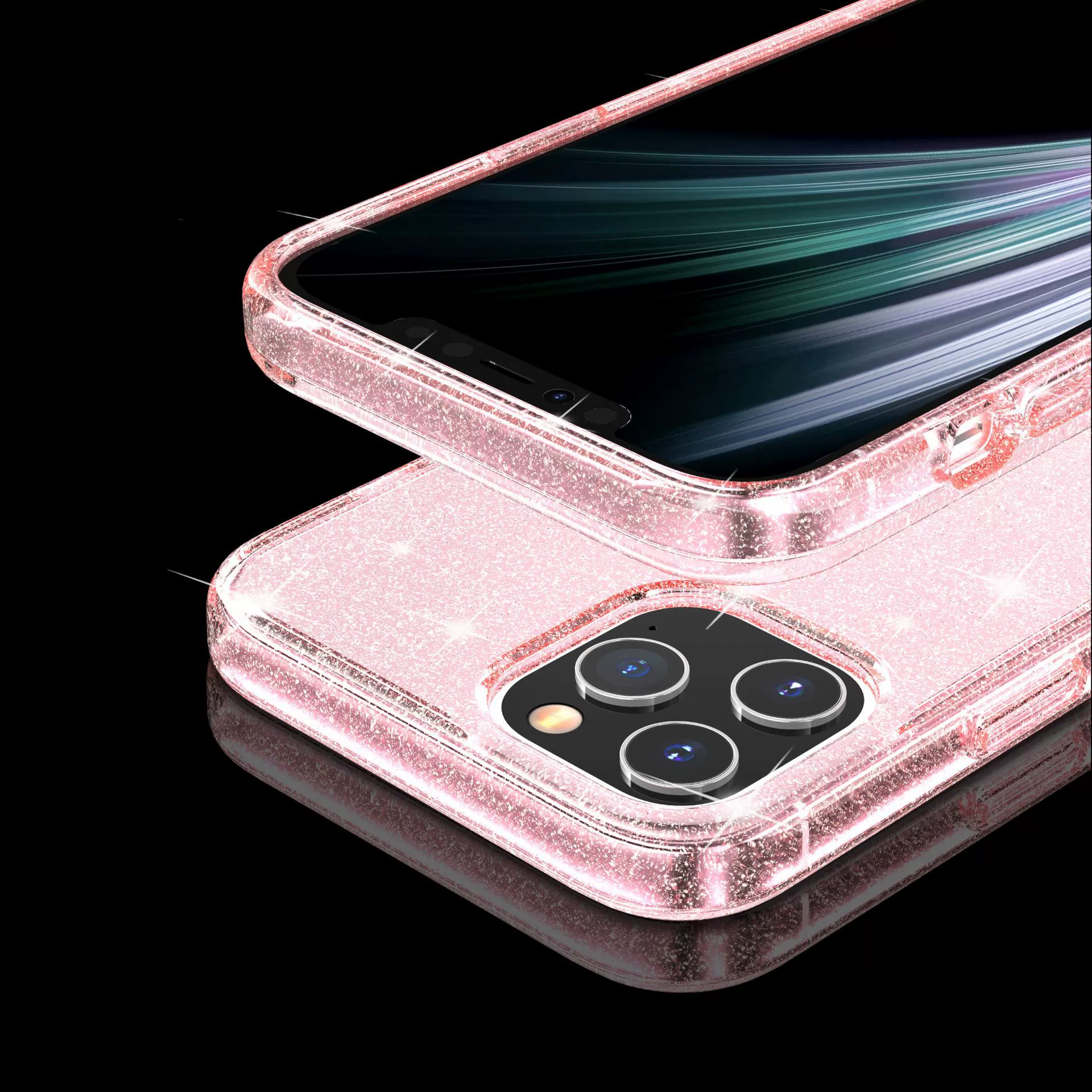 Чехол для телефона Apple iPhone 16 совместимый, защита от падений, блестящий прозрачный дизайн