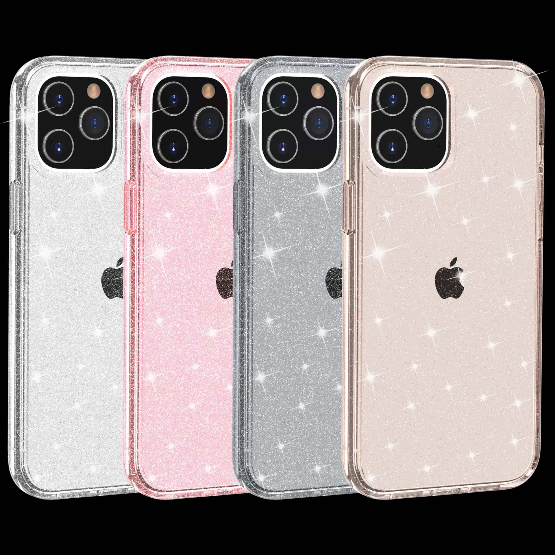 Чехол для телефона Apple iPhone 16 совместимый, защита от падений, блестящий прозрачный дизайн
