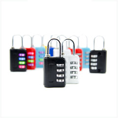 密碼鎖掛鎖 四位健身房柜子櫃門宿舍學生鎖頭鎖子迷你行李箱掛鎖