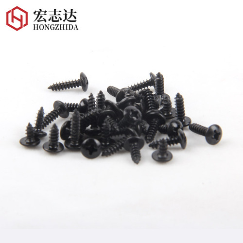 Black cross large flat head self-tapping screws TA wholesale umbrella head self-tapping screws electronic fasteners M3M3.5M4
