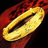 Gold bracelet, round glossy starry sky, wholesale, dragon and phoenix
