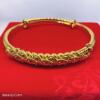 Gold bracelet, round glossy starry sky, wholesale, dragon and phoenix