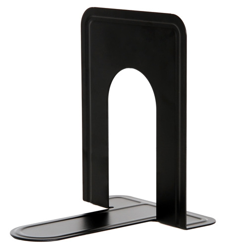 Deli 9271 thickened iron bookend bookend bookshelf 6-inch library 2-piece bookstand bookend