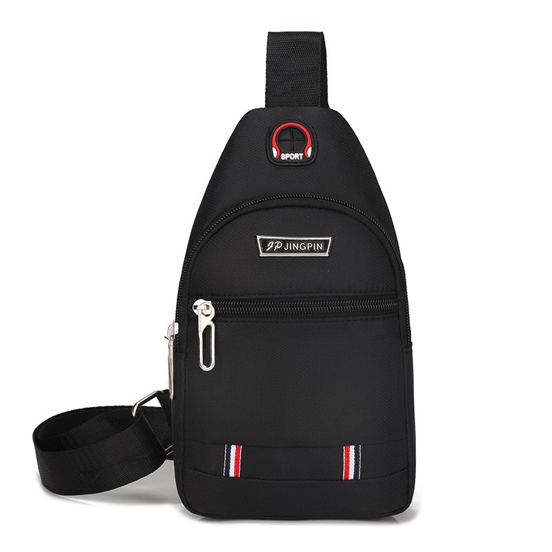 Men's crossbody bag, wholesale export, Oxford cloth, multi-layer, large capacity, casual chest bag, commuter shoulder bag, business commuter bag.