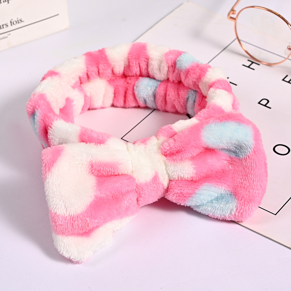 Transfronterizo lindo arco grande cinturón de pelo femenino versión coreana de lavado banda de pelo toallitas con diadema de Corea del Sur