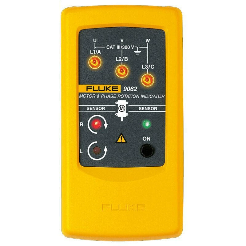 Двигатель Fluke FLUKE 9062, индикатор последовательности фаз F9062, двигатель фазометра и вращение последовательности фаз