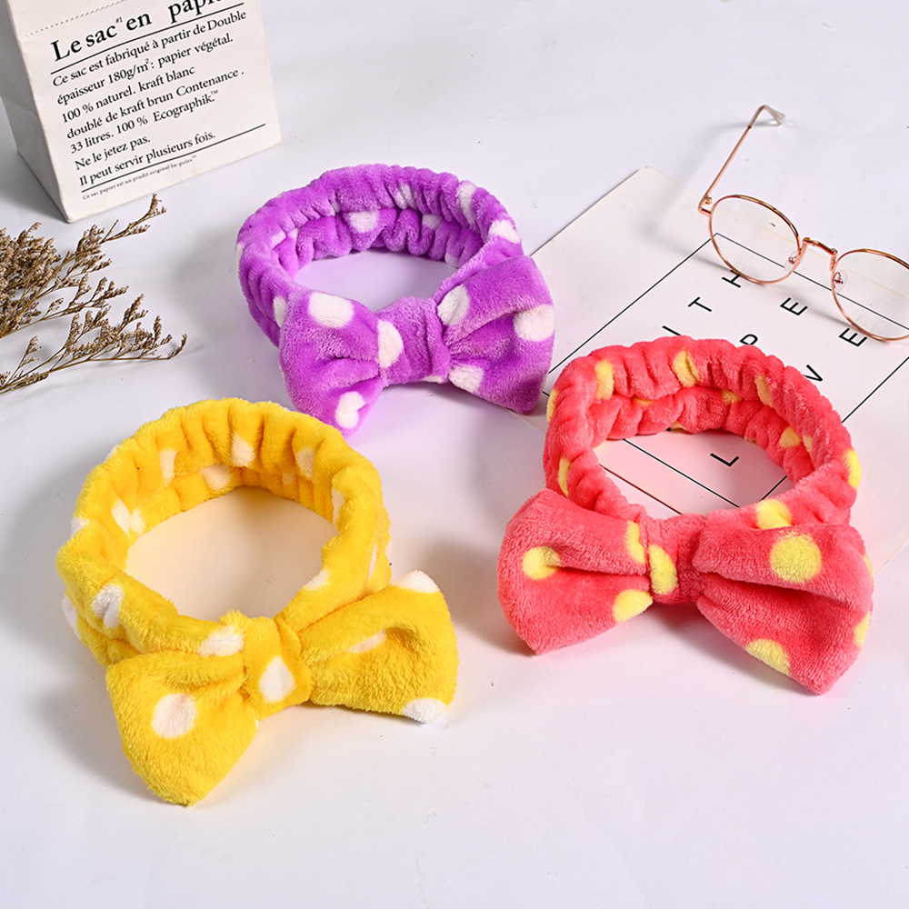 Transfronterizo lindo arco grande cinturón de pelo femenino versión coreana de lavado banda de pelo toallitas con diadema de Corea del Sur