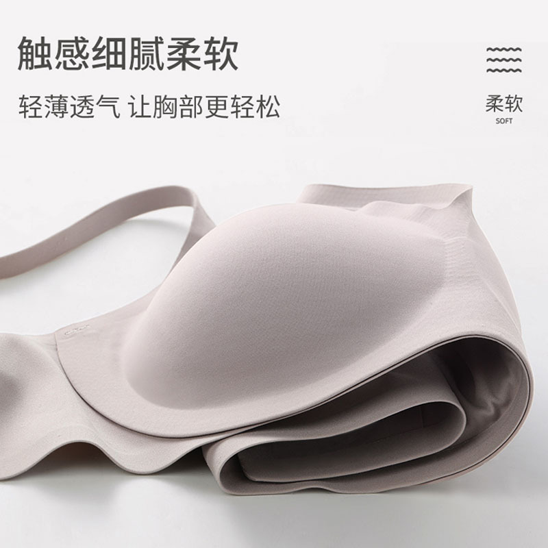 Seamless UU Cup underwear women's wireless thin comfortable small chest push up collection bra factory direct sales