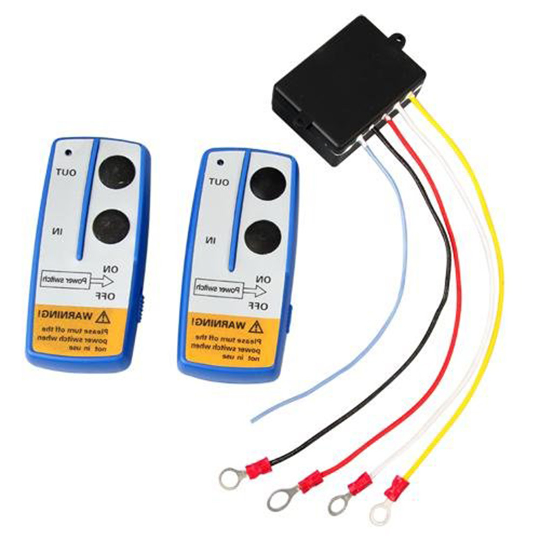 Winch coche universal cabrestante eléctrico control remoto inalámbrico lámpara de control remoto 12V cabrestante eléctrico