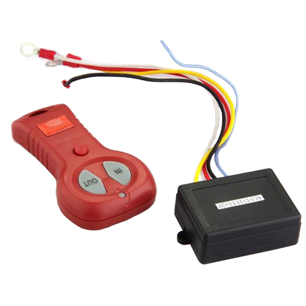 Winch coche universal cabrestante eléctrico control remoto inalámbrico lámpara de control remoto 12V cabrestante eléctrico