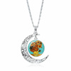 Accessory, pendant, suitable for import, with gem, European style, wholesale