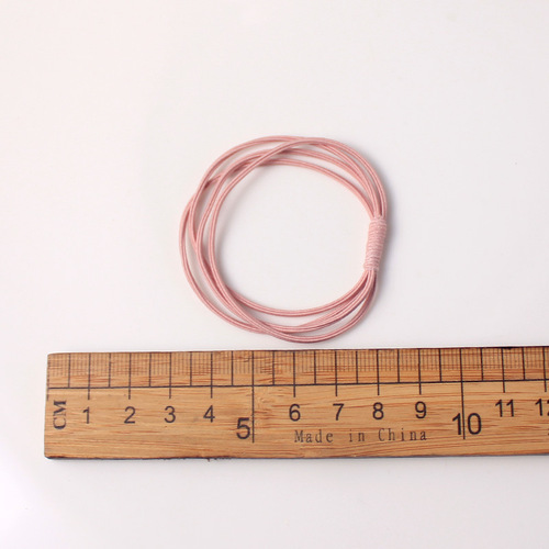 Simple hair rope handmade hair band for women to tie hair rubber band Korean ins hair band high elastic head rope rubber ring leather case