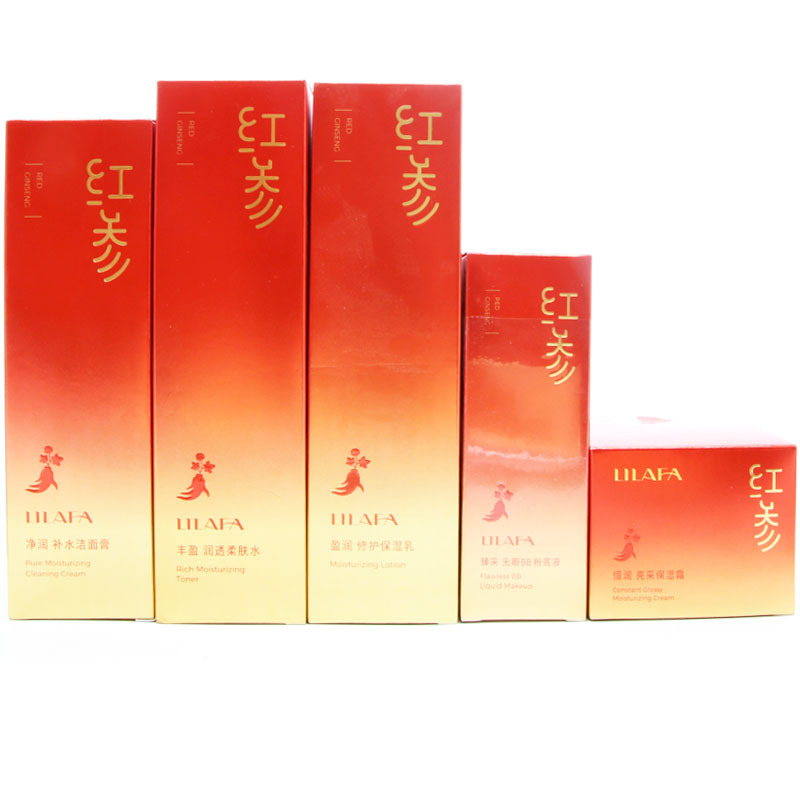 Lilanfei Red Ginseng Yuyan Luxury Series Rich Moisturizing and Transparent Softening Water Moisturizing and Tightening Repair Women's Skin Care Set