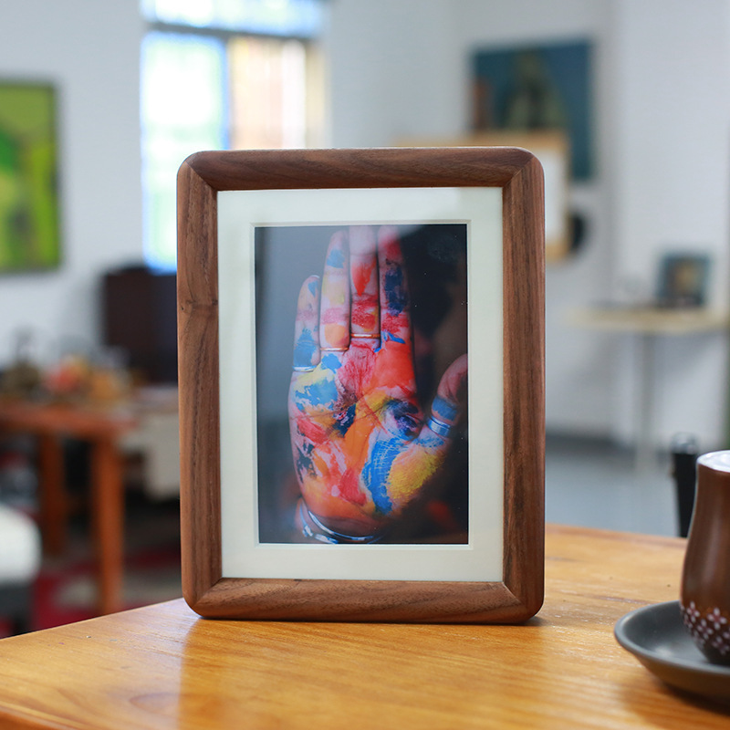 Modern Simple Solid Wood Mortise and Tenon Photo Frame Walnut Oval 7810inch Photo Frame Table Round Photo Frame Modern Simple Solid Wood Mortise and Tenon Photo Frame Walnut Oval 7810inch Photo Frame Table Round Photo Frame