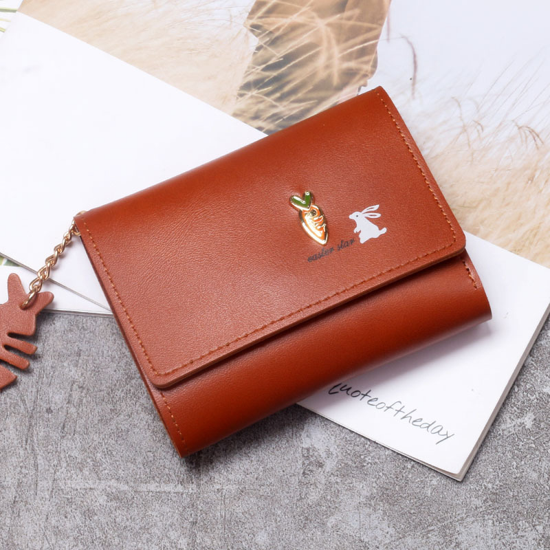 2023 nueva carpeta linda de las mujeres corto de Las Mujeres Pequeña cartera mini estudiante de estilo Coreano pequeño bolso de La Moneda titular de la tarjeta monedero