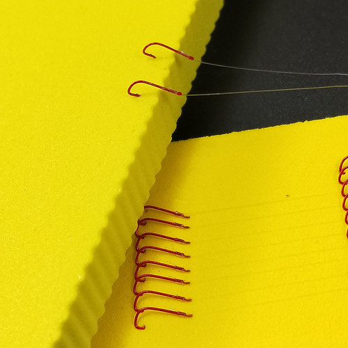 Manufacturer tied sub-line 50cm finished fishhook foam board double hook tied fishing line double hook fishing gear wholesale