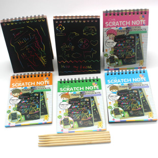 Professional Design Children's Children's Scraping Paper Handmade Creative Student Graffiti Scraping Paper Making Colorful Scraping Paper