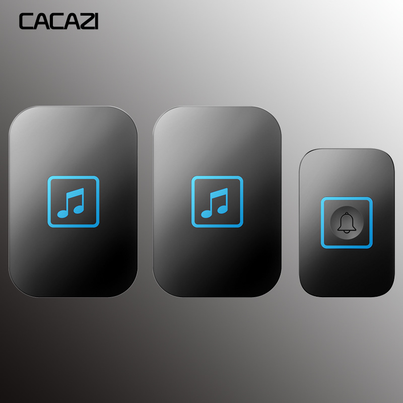 卡佳斯触摸无线门铃远距离遥控电子防水门铃无线家用一拖二呼叫器