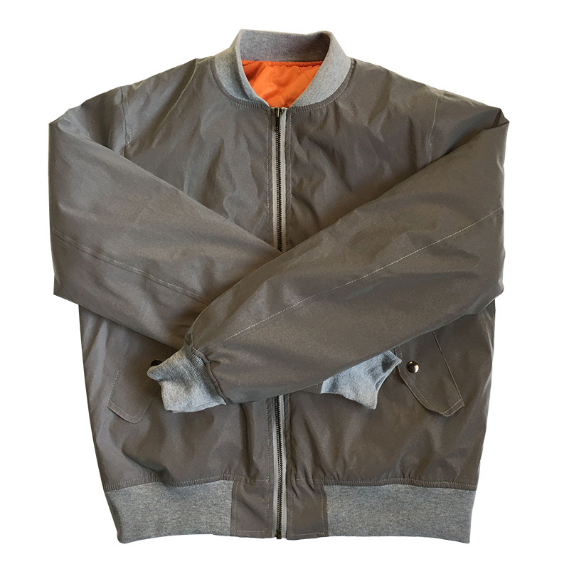 Chaqueta de vuelo reflectante transfronteriza colorida Chaqueta de algodón engrosada chaqueta casual de los hombres al por mayor