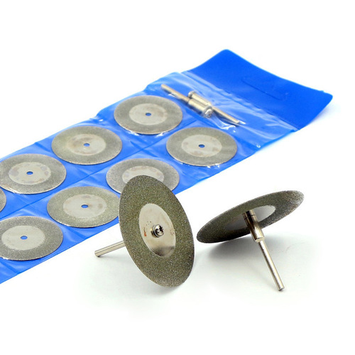 12pc solid diamond cutting disc polishing disc emery jade small slice electric grinding saw blade beauty tooth grinding disc