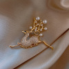 Retro elegant brooch with bow, brand fashionable suit lapel pin