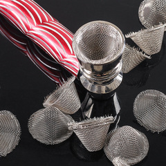 Dry Pipe Metal V-Shape Mesh Filter Pipe Accessory Ignition Mesh Stainless Steel Filter Mesh Pipe Ignition Mesh
