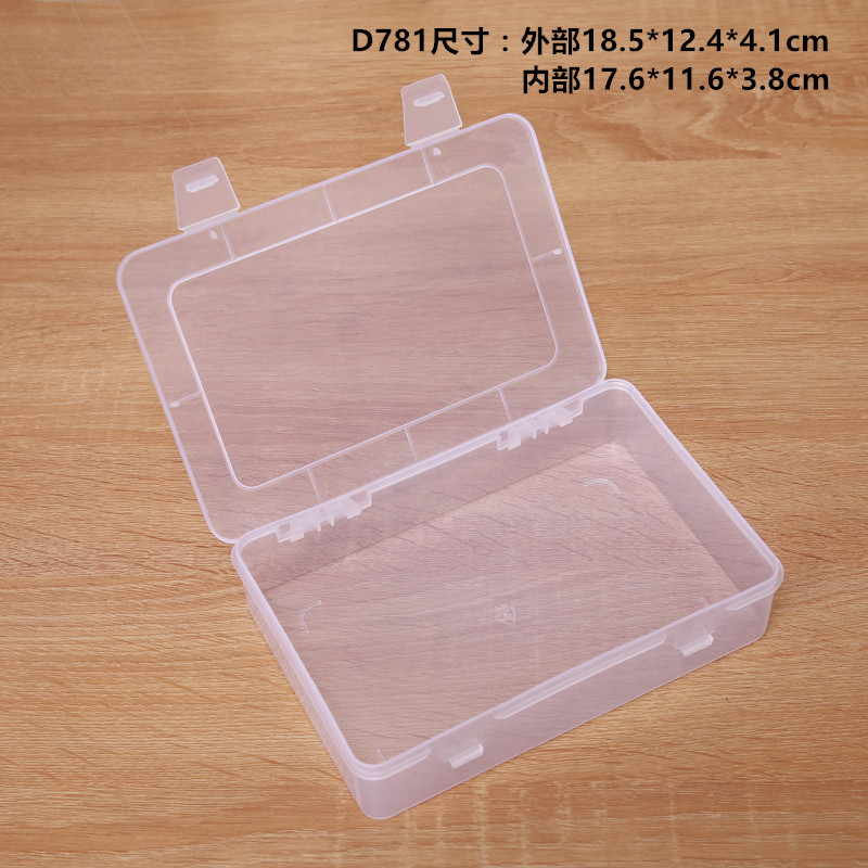transparent square spare parts packing Box hardware tool Jewelry storage box Electronic component spare parts Sample Box wholesale