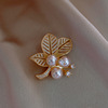 Retro elegant brooch with bow, brand fashionable suit lapel pin