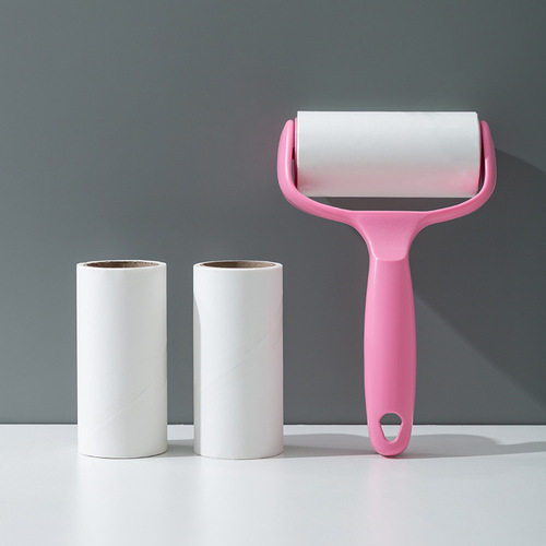 Reusable hair remover adhesive roller lint remover for clothes hair removal paper roll lint absorber wholesaler