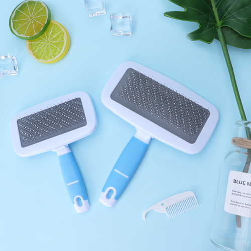 Wholesale dropshipping dog combs, non-slip handles, pet needle combs, cat and dog hair brushes, brushes for small and medium-sized dogs, cleaning supplies