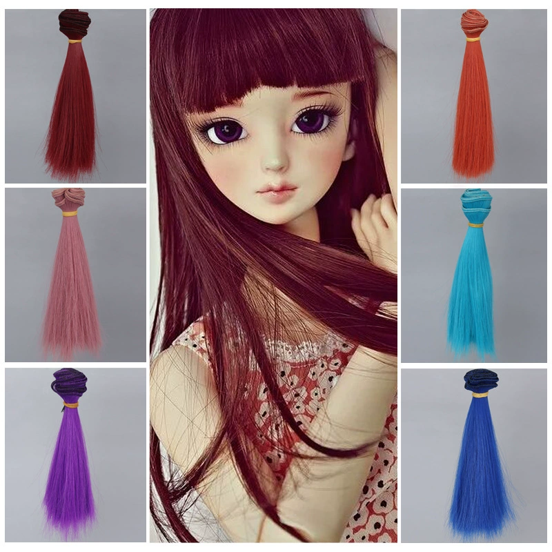 Wig, cotton doll, handmade, 15cm