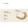 Fashionable golden bracelet, accessory, internet celebrity, European style, Korean style