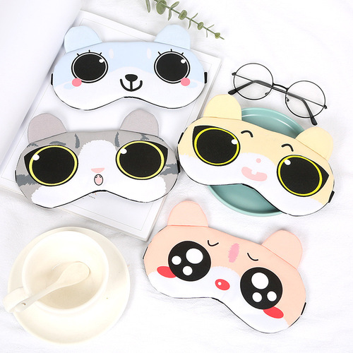 3291 cartoon creative sleep shading cute ice eye mask to relieve eye fatigue and hot and cold dual-use ice pack eye mask