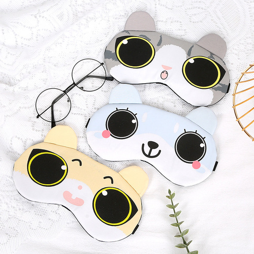 3291 cartoon creative sleep shading cute ice eye mask to relieve eye fatigue and hot and cold dual-use ice pack eye mask