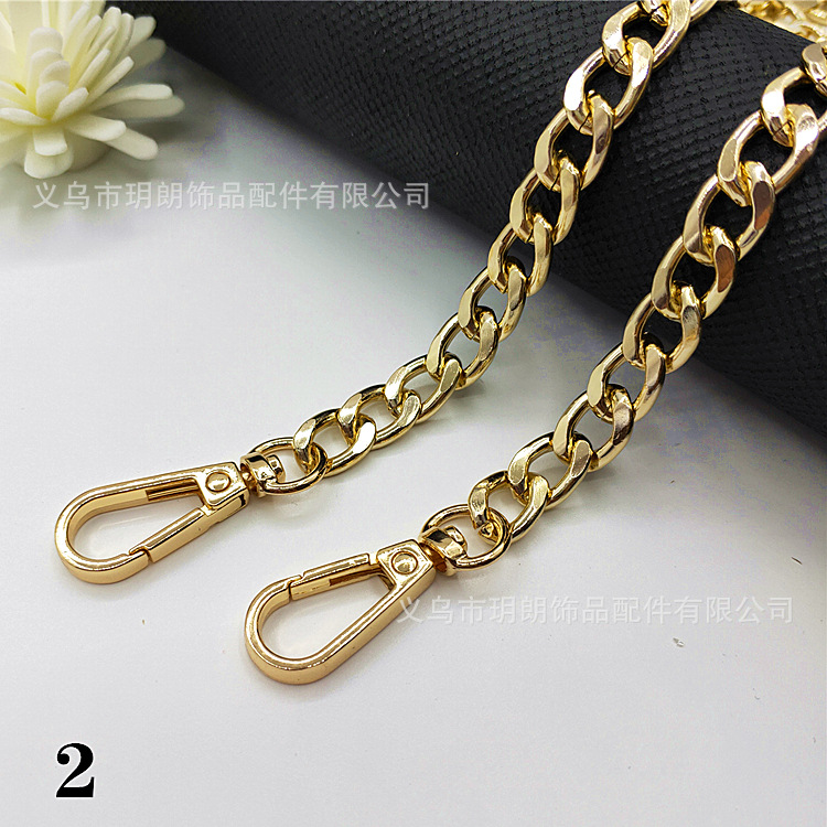 Luggage accessories chain bag chain Fuya DIY woven bag chain strip bag chain belt metal bag chain aluminum chain