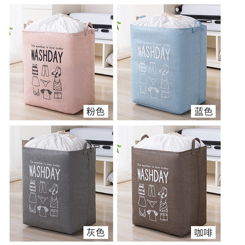 Big Mac bolsa de almacenamiento de ropa grande hogar colcha de algodón bolsa de organización ropa equipaje móvil artefacto de embalaje
