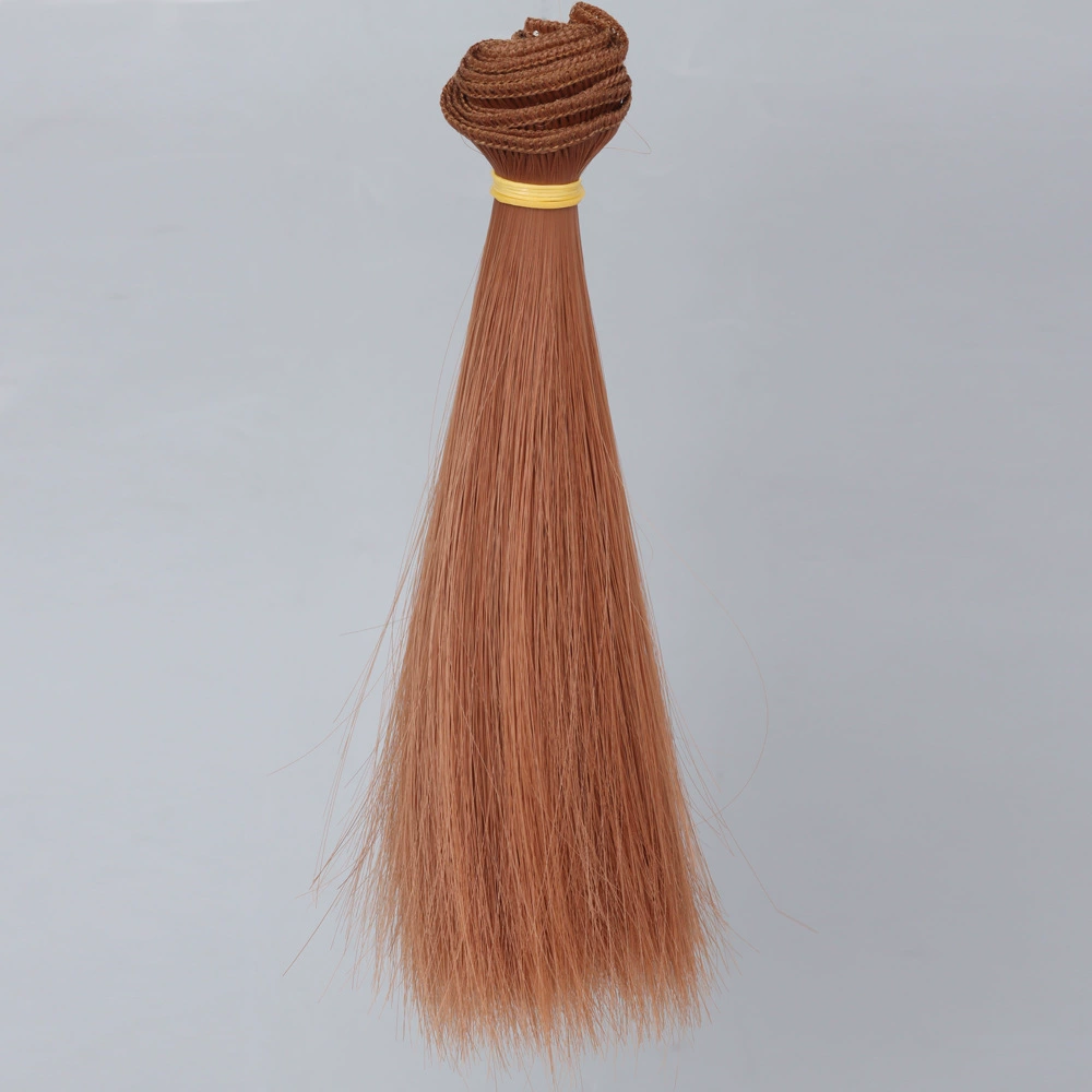 Волосы для кукол (Юэянг) для BJD/SD/OB11 — 15 см прямые, высокотемпературные, шелк, валок 1 м