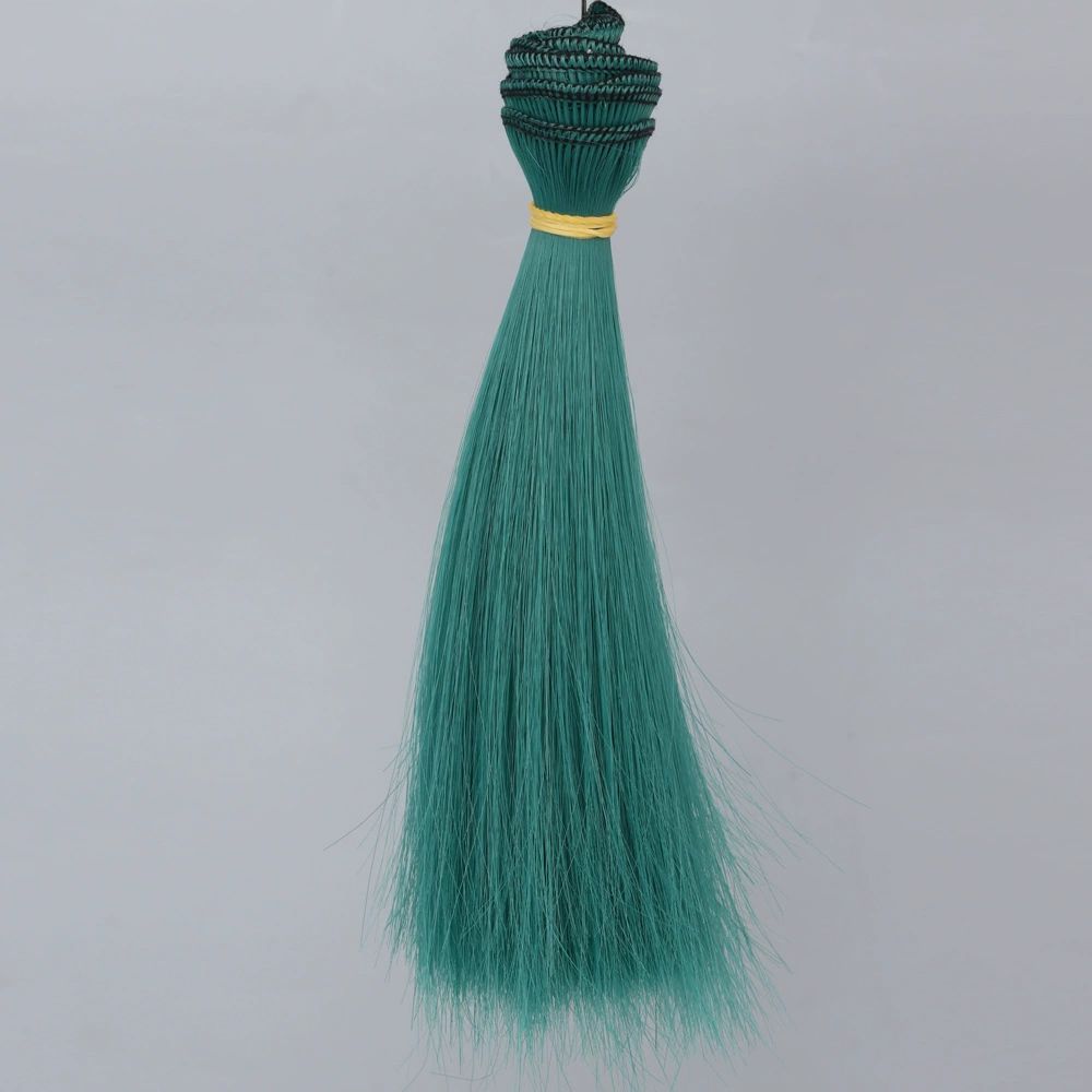 Волосы для кукол (Юэянг) для BJD/SD/OB11 — 15 см прямые, высокотемпературные, шелк, валок 1 м