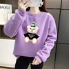 Sweatshirt, jacket suitable for men and women for beloved for elementary school students, couple clothing, round collar, suitable for import, oversize, Korean style