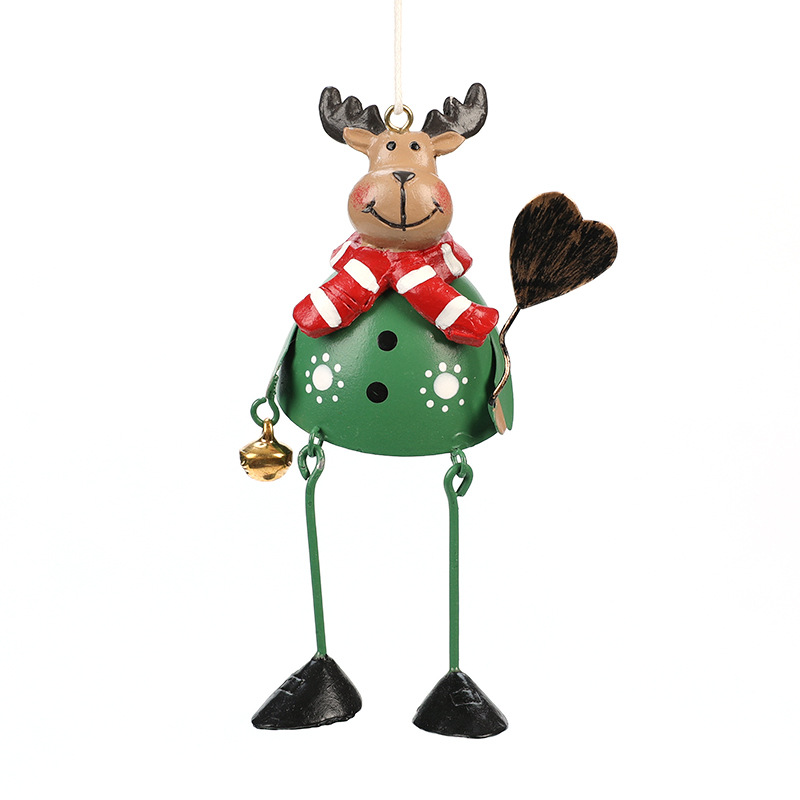 Hong Kong Heng hierro colgante de Navidad Santa Claus muñeco de nieve colgante de metal adornos de árbol de Navidad decoraciones