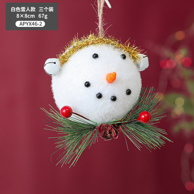 Hong Kong Heng decoraciones navideñas muñeco de nieve de espuma colgante de árbol de Navidad regalo de Navidad decoración de escena de ventana