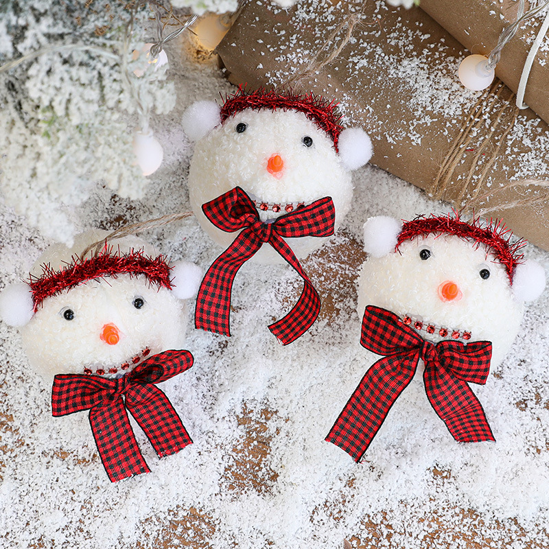 Hong Kong Heng decoraciones navideñas muñeco de nieve de espuma colgante de árbol de Navidad regalo de Navidad decoración de escena de ventana