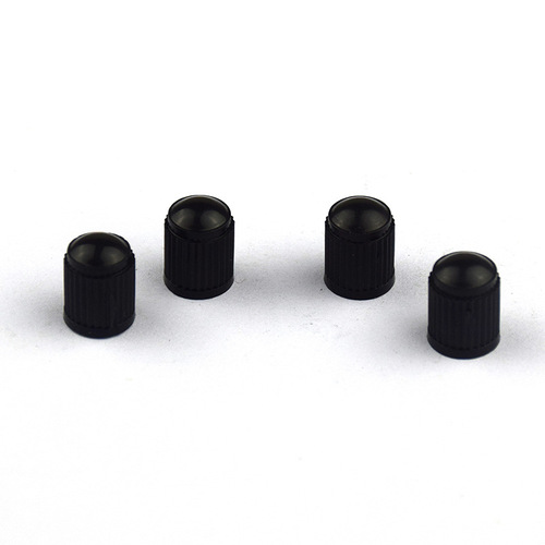 Car bicycle tire valve core dust cover dust cap black plastic valve cap