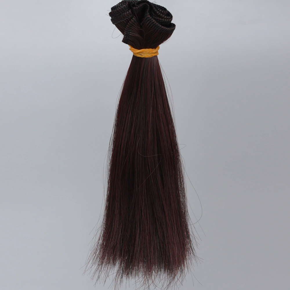 Волосы для кукол (Юэянг) для BJD/SD/OB11 — 15 см прямые, высокотемпературные, шелк, валок 1 м